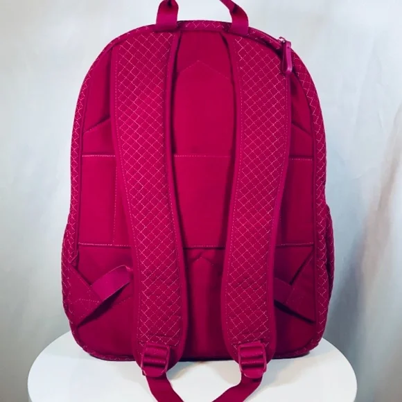 Vera Bradley Campus Backpack Valentines Day Raspberry - Picture 3 of 9